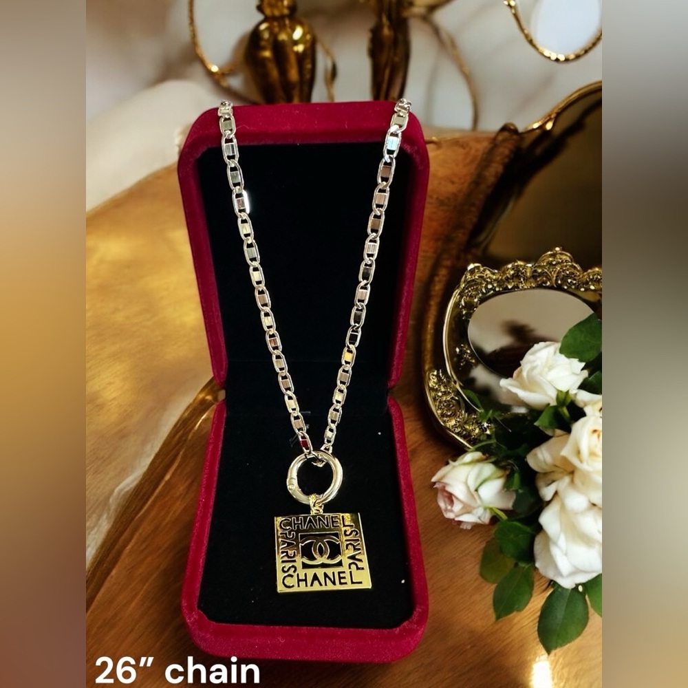 Pendant Zipper-pulls on unbranded 18k gold plated/filled/sterling silver chains
